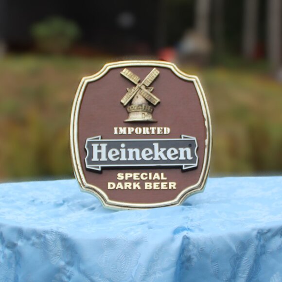 Heineken Special Dark Beer Vintage Tabletop Stand or Wall Hanging Sign - Picture 11 of 11